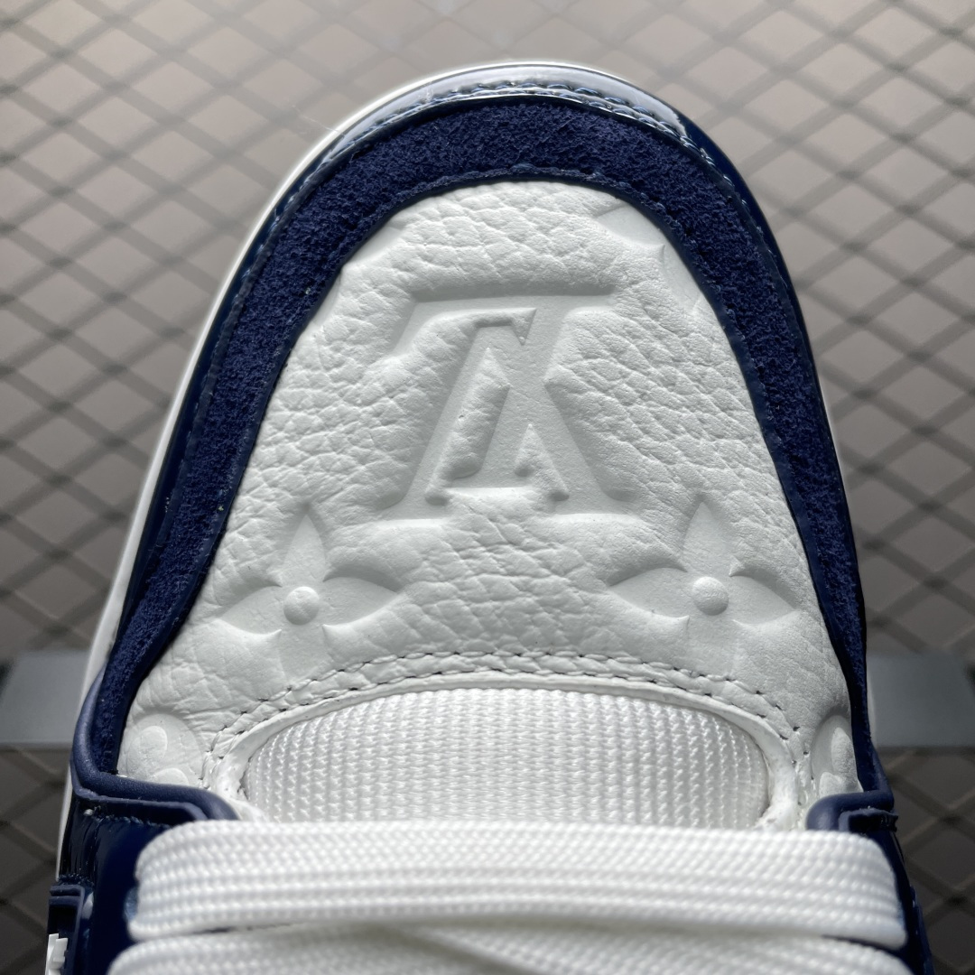 图片[7]-Louis Vuitton 路易威登 LV Trainer 低帮休闲板鞋 海淘代购同渠道品质 高端零售 外贸充正专供 原版购入开发 ZP级全套包装 完美楦型 正确卡色 大底TPU 质感媲美原版 细节与原版一致 请注意区分市面通货材 尺码：38 39 40 41 42 43 44 45 46-选品中心