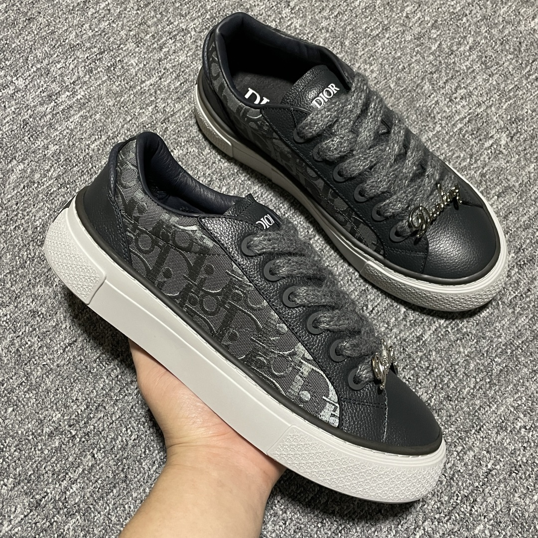 图片[6]-Dior 迪奥 B33 低帮休闲运动鞋 海淘代购同渠道品质 高端零售 外贸充正专供 原版购入开发 ZP级全套包装 完美楦型 正确卡色 质感媲美原版 细节与原版一致 请注意区分市面通货材 尺码：39 40 41 42 43 44 45 46-选品中心
