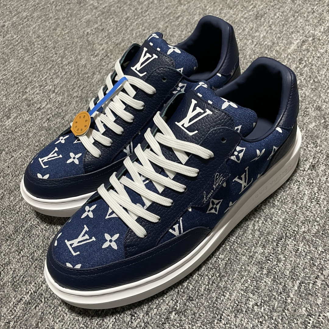 图片[4]-Louis Vuitton LV 路易威登 Beverly Hills 低帮休闲板鞋 海淘代购同渠道品质 高端零售 外贸充正专供 原版购入开发 ZP级全套包装 完美楦型 正确卡色 大底TPU 质感媲美原版 细节与原版一致 请注意区分市面通货材 尺码：38 39 40 41 42 43 44 45 46-选品中心