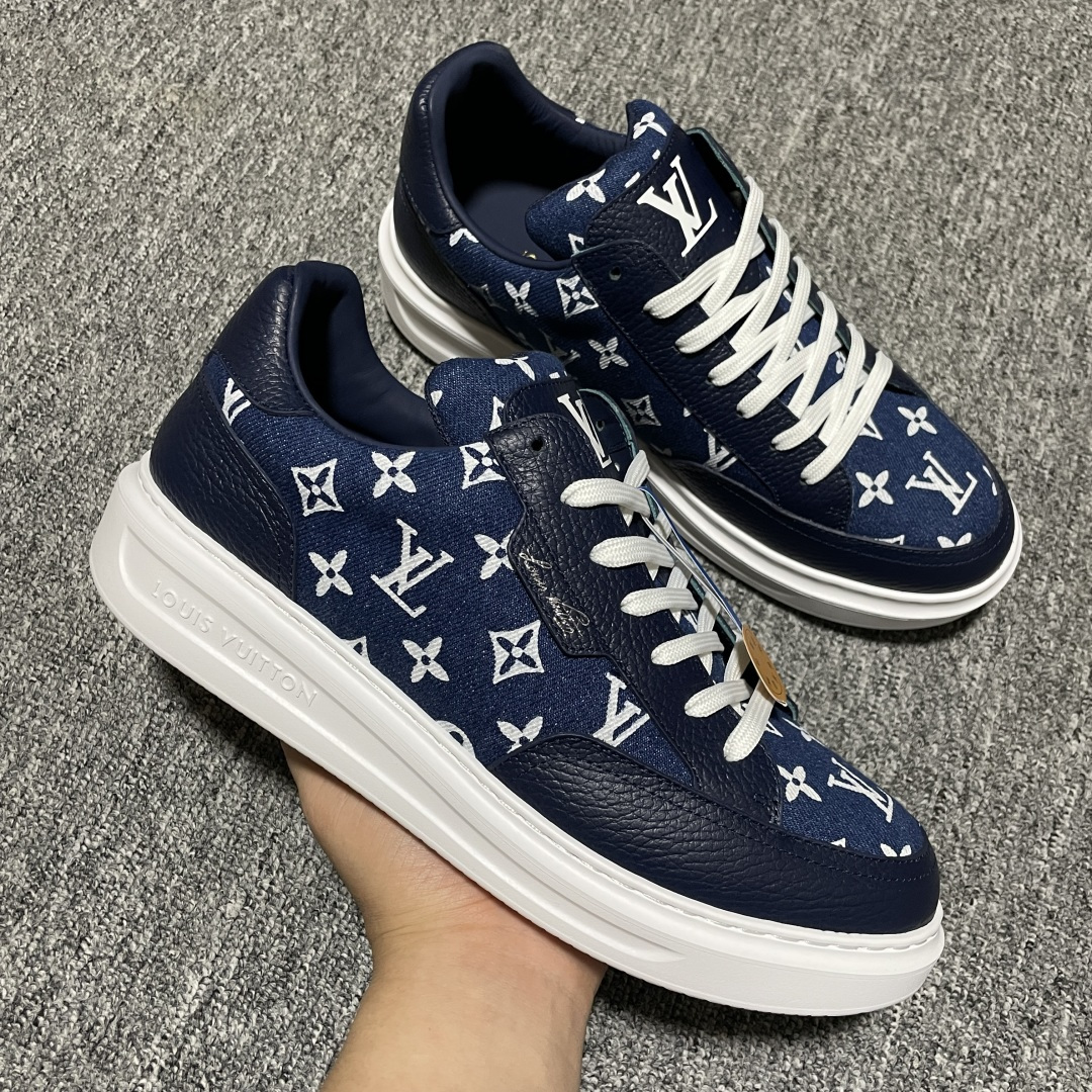 图片[6]-Louis Vuitton LV 路易威登 Beverly Hills 低帮休闲板鞋 海淘代购同渠道品质 高端零售 外贸充正专供 原版购入开发 ZP级全套包装 完美楦型 正确卡色 大底TPU 质感媲美原版 细节与原版一致 请注意区分市面通货材 尺码：38 39 40 41 42 43 44 45 46-选品中心