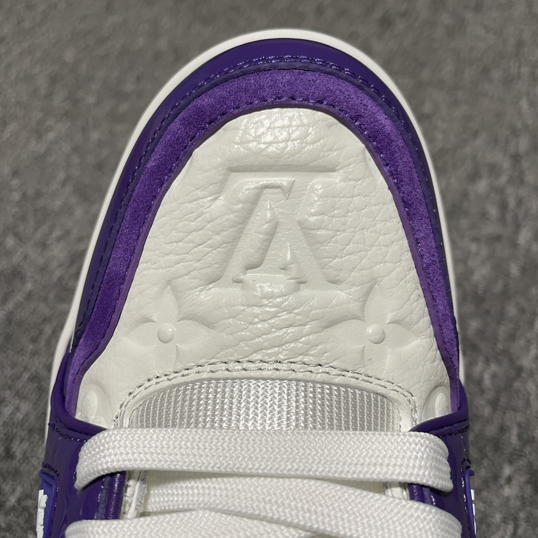 图片[7]-Louis Vuitton 路易威登 LV Trainer 低帮休闲板鞋 海淘代购同渠道品质 高端零售 外贸充正专供 原版购入开发 ZP级全套包装 完美楦型 正确卡色 大底TPU 质感媲美原版 细节与原版一致 请注意区分市面通货材 尺码：38 39 40 41 42 43 44 45 46-选品中心