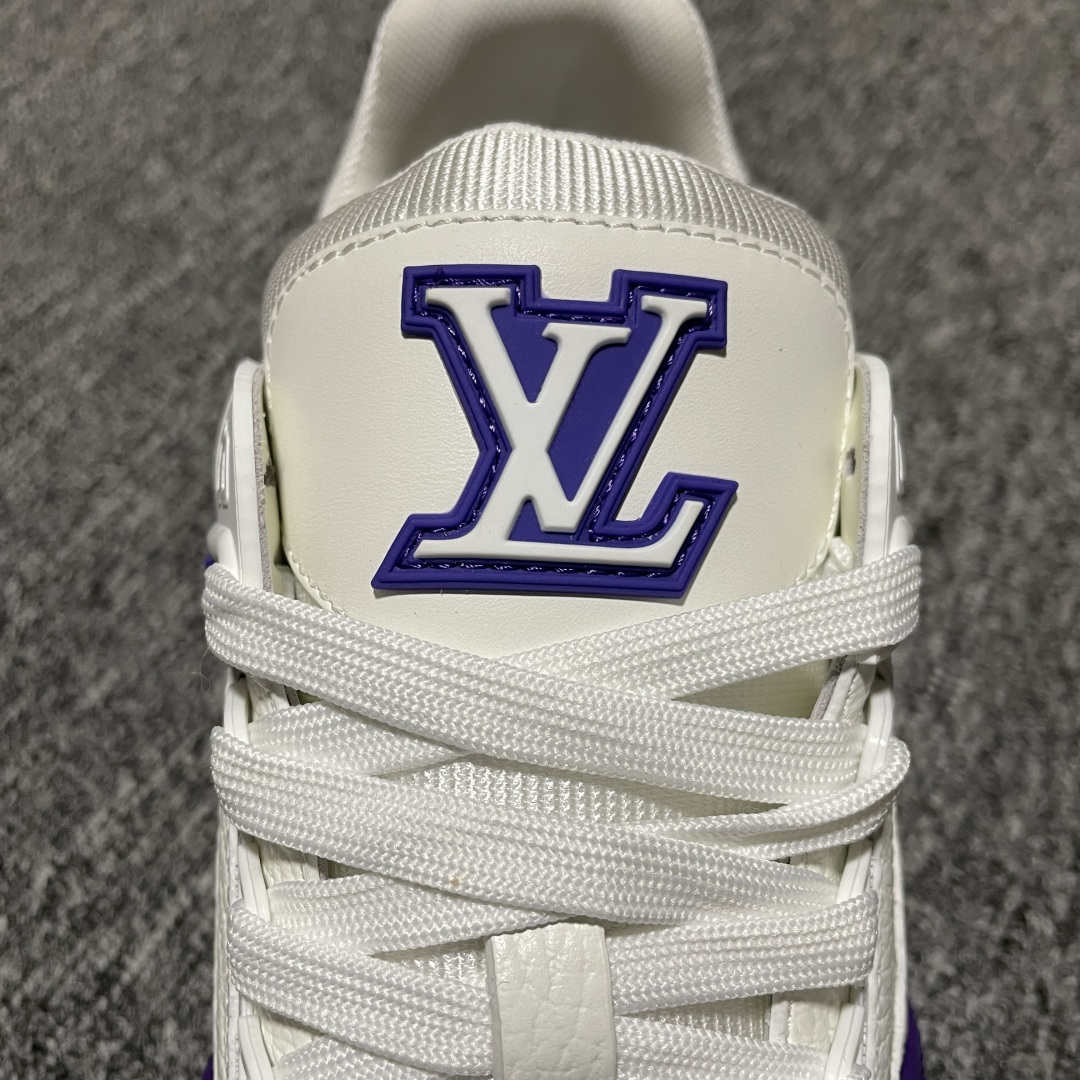 图片[9]-Louis Vuitton 路易威登 LV Trainer 低帮休闲板鞋 海淘代购同渠道品质 高端零售 外贸充正专供 原版购入开发 ZP级全套包装 完美楦型 正确卡色 大底TPU 质感媲美原版 细节与原版一致 请注意区分市面通货材 尺码：38 39 40 41 42 43 44 45 46-选品中心