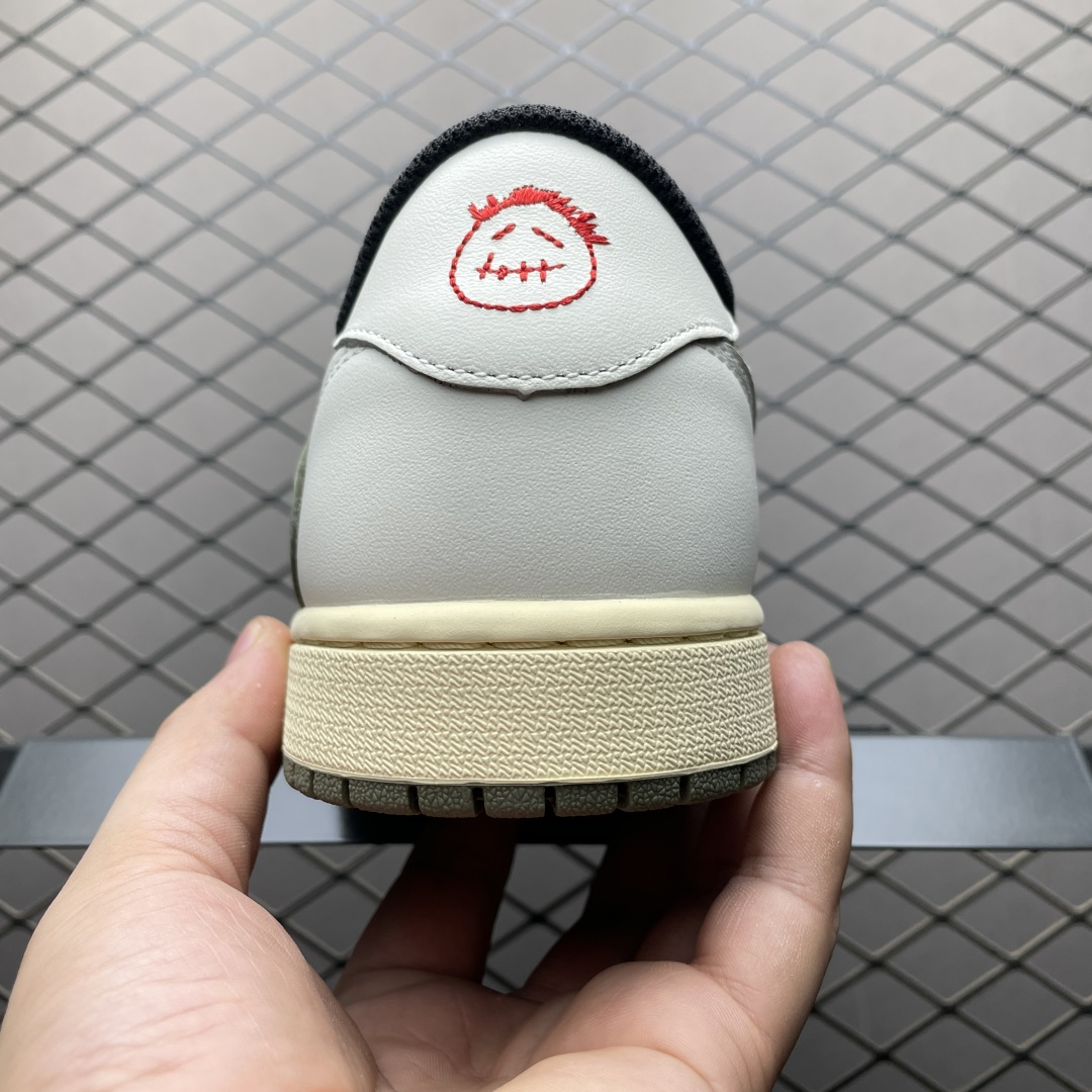 图片[2]-Travis Scott x Air Jordan 1 AJ1乔1低帮倒钩 DZ4137-106 大厂代工流水线打造 纯原级既视感 细节随意对比 尺码：36 36.5 37.5 38 38.5 39 40 40.5 41 42 42.5 43 44 44.5 45 46 47.5-选品中心