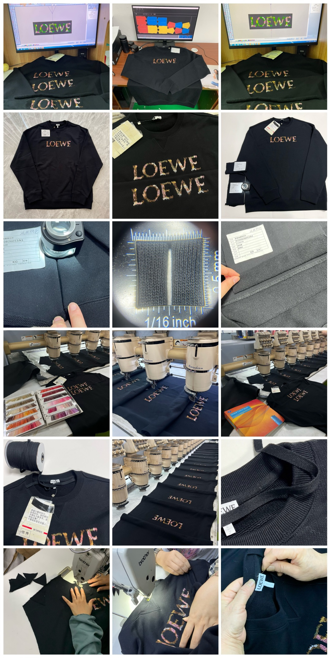 图片[5]-S# Loewe 罗意威 炫彩刺绣圆领卫衣 真正原版购入开发 高端零售专供 品质保证 100%放心出街 尺码：S M L-选品中心