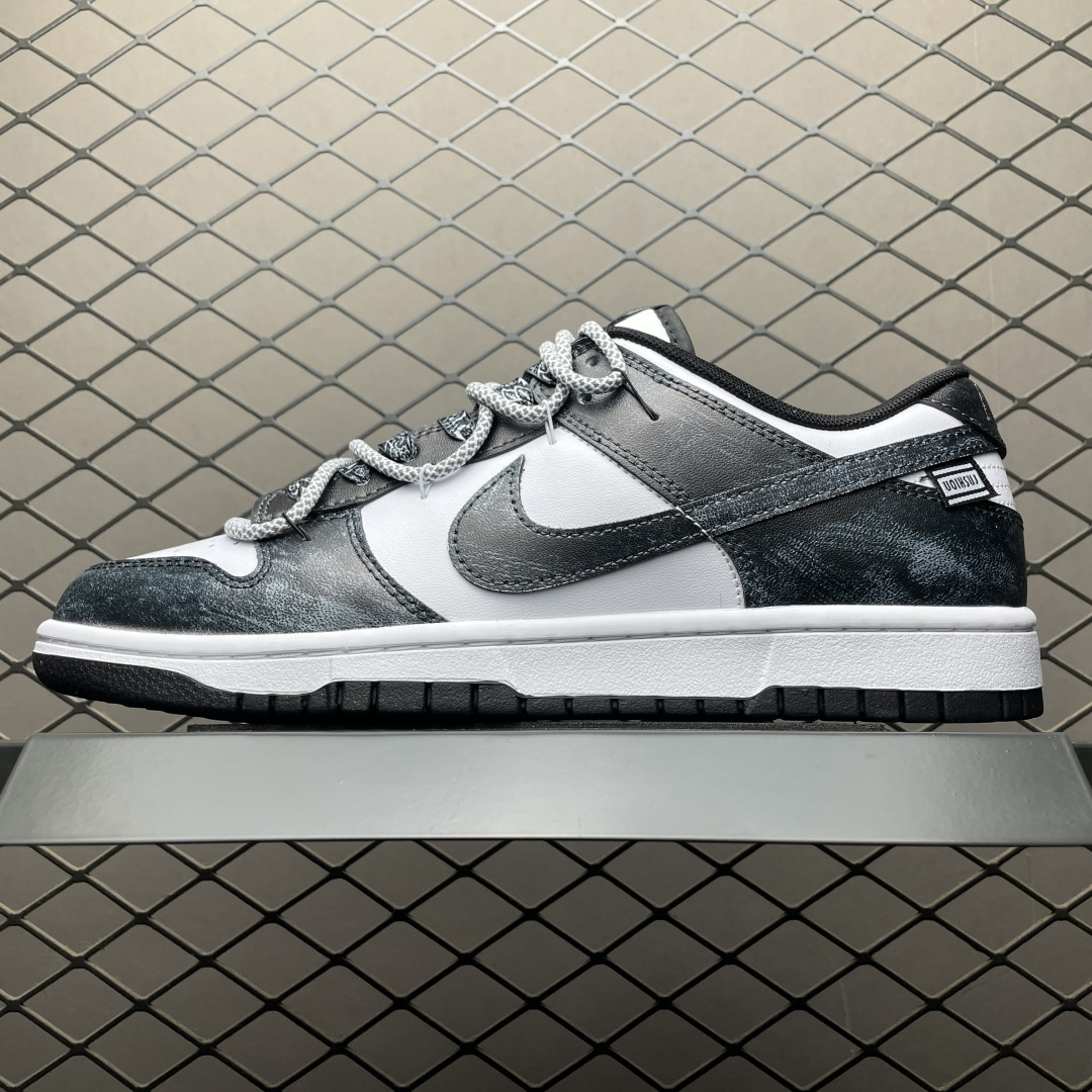 NK Dunk Low 客制款 低帮休闲板鞋 HF5441-100 尺码：40 40.5 41 42 42.5 43 44 44.5 45 46-选品中心