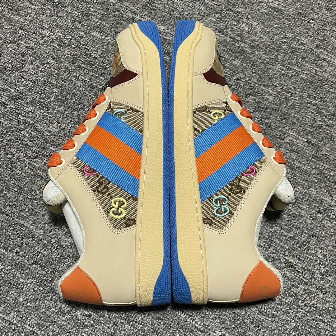 图片[8]-Gucci 古驰 Screener GG珐琅 复古老爹板鞋 海淘代购专供品质 正确楦型 正确固特异无胶走线工艺 配件齐全 进口皮料/原版毛巾内里 匠心打造 其用料及细节已争取最大限度还原公司正品 实拍如图 所见即所得 谨防混卖 尺码：39 40 41 42 43 44 45-选品中心