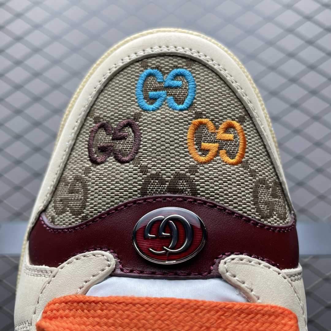 图片[7]-Gucci 古驰 Screener GG珐琅 复古老爹板鞋 海淘代购专供品质 正确楦型 正确固特异无胶走线工艺 配件齐全 进口皮料/原版毛巾内里 匠心打造 其用料及细节已争取最大限度还原公司正品 实拍如图 所见即所得 谨防混卖 尺码：39 40 41 42 43 44 45-选品中心