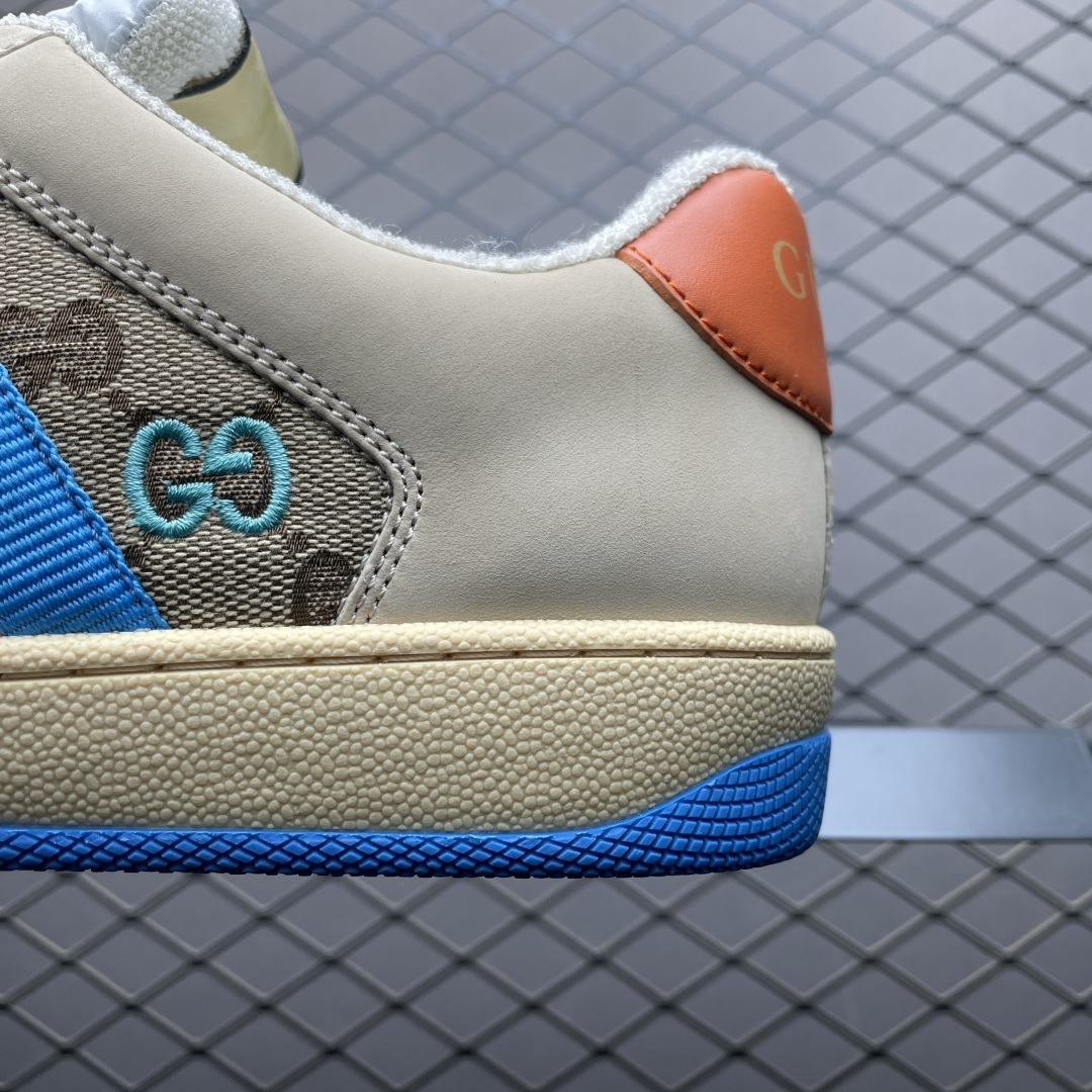 图片[4]-Gucci 古驰 Screener GG珐琅 复古老爹板鞋 海淘代购专供品质 正确楦型 正确固特异无胶走线工艺 配件齐全 进口皮料/原版毛巾内里 匠心打造 其用料及细节已争取最大限度还原公司正品 实拍如图 所见即所得 谨防混卖 尺码：39 40 41 42 43 44 45-选品中心