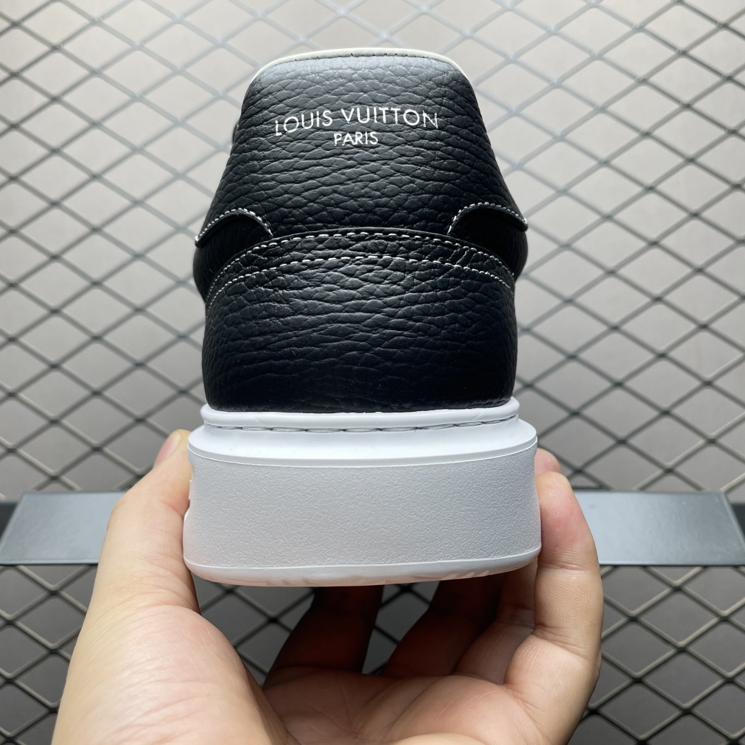 图片[2]-Louis Vuitton LV 路易威登 Beverly Hills 低帮休闲板鞋 海淘代购同渠道品质 高端零售 外贸充正专供 原版购入开发 ZP级全套包装 完美楦型 正确卡色 大底TPU 质感媲美原版 细节与原版一致 请注意区分市面通货材 尺码：38 39 40 41 42 43 44 45 46-选品中心