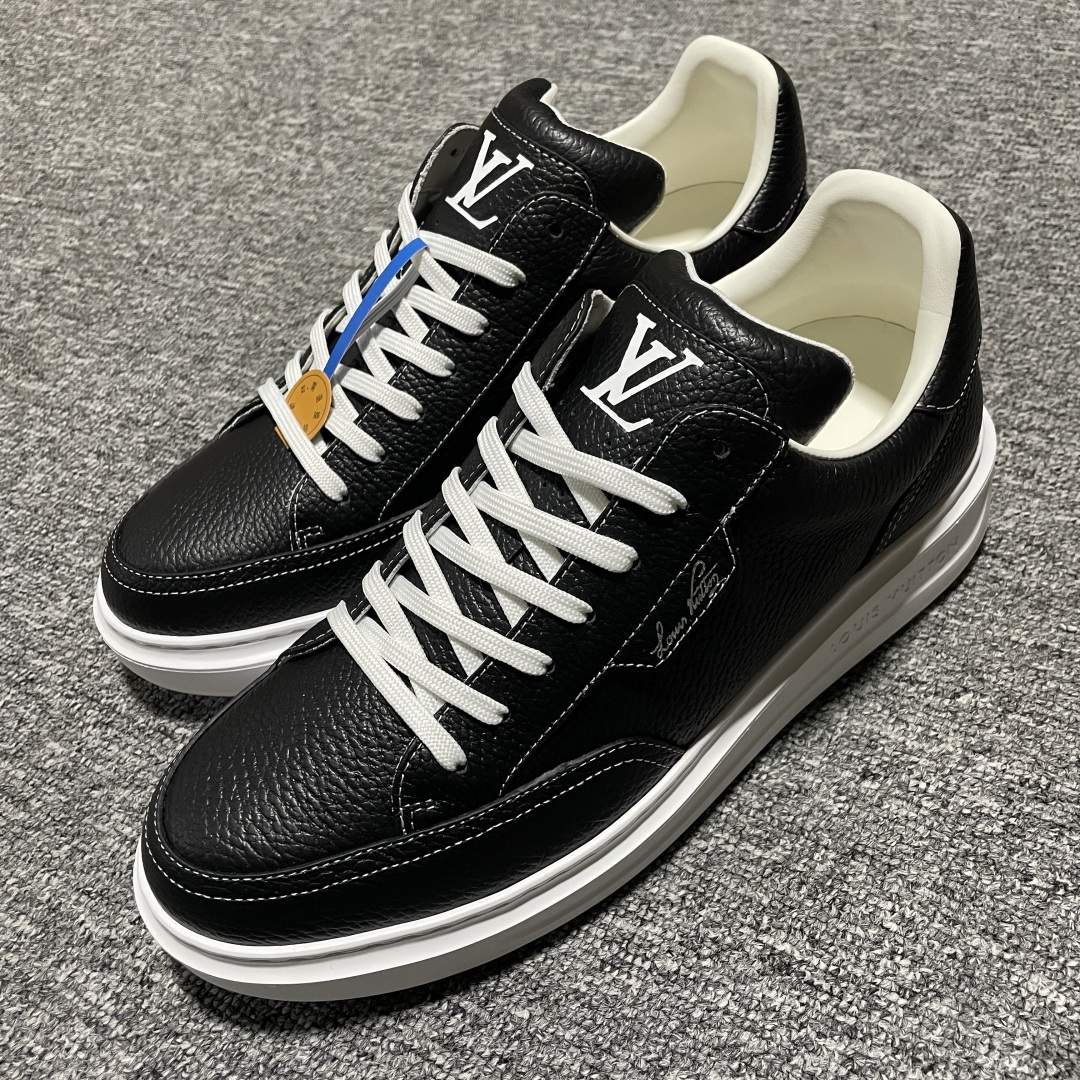 图片[4]-Louis Vuitton LV 路易威登 Beverly Hills 低帮休闲板鞋 海淘代购同渠道品质 高端零售 外贸充正专供 原版购入开发 ZP级全套包装 完美楦型 正确卡色 大底TPU 质感媲美原版 细节与原版一致 请注意区分市面通货材 尺码：38 39 40 41 42 43 44 45 46-选品中心