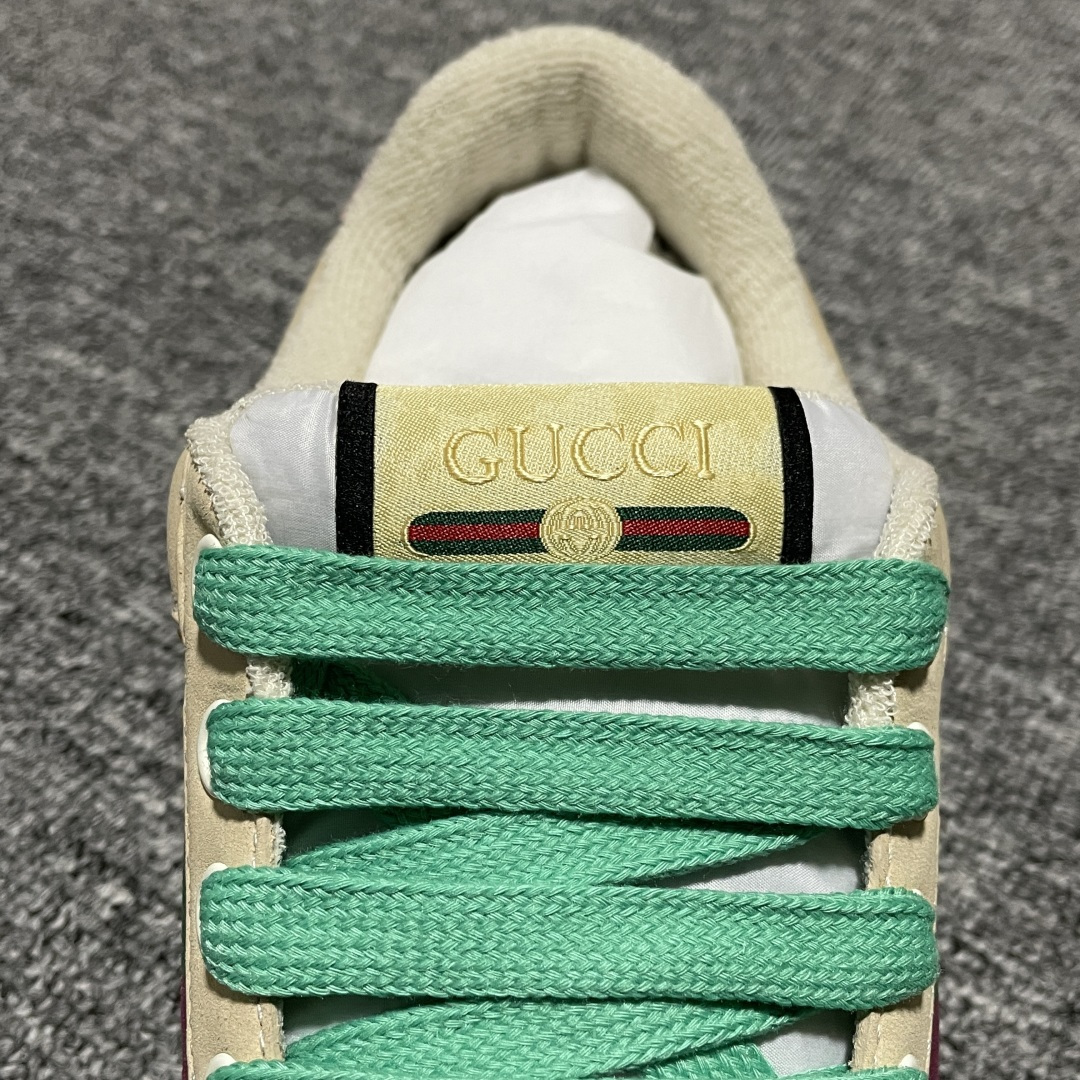 图片[9]-Gucci 古驰 Screener GG珐琅 复古老爹板鞋 海淘代购专供品质 正确楦型 正确固特异无胶走线工艺 配件齐全 进口皮料/原版毛巾内里 匠心打造 其用料及细节已争取最大限度还原公司正品 实拍如图 所见即所得 谨防混卖 尺码：35 36 37 38 39 40-选品中心