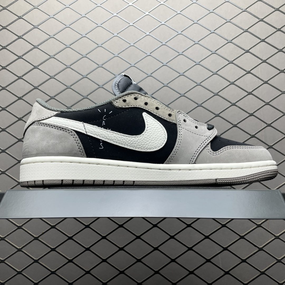 Travis Scott x Air Jordan 1 AJ1乔1低帮倒钩 DM7866-001 大厂代
