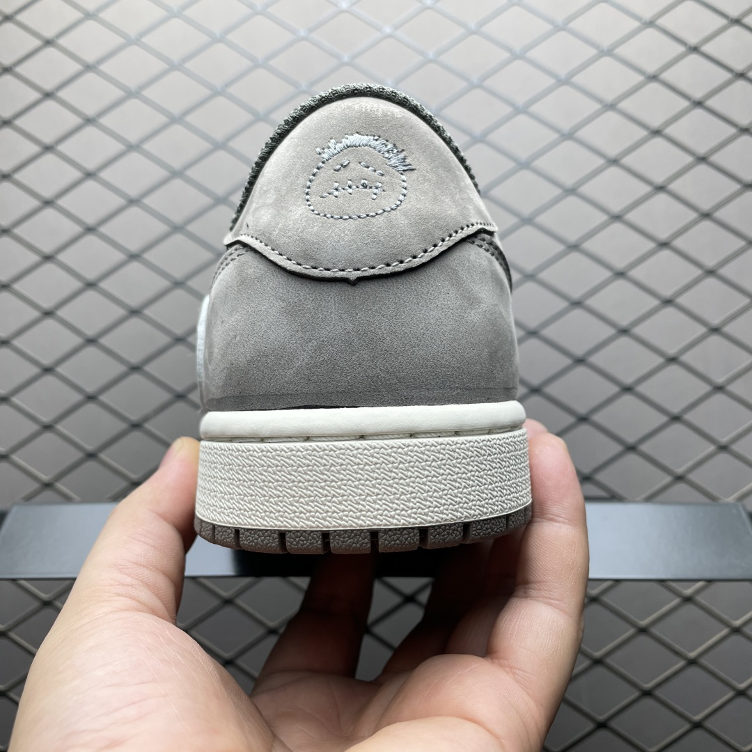 Travis Scott x Air Jordan 1 AJ1乔1低帮倒钩 DM7866-001 大厂代