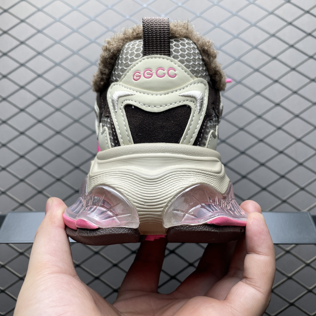 图片[2]-GG-CC 反转星球 8cm厚底增高 秋冬新款加绒翻毛做旧老爹鞋 鞋子颜色很好看上脚舒适 走路不累，通勤逛街 出门旅游拍照都非常出片 鞋底自带增高效果，穿上秒变大长腿 尺码：35 36 37 38 39 40-选品中心