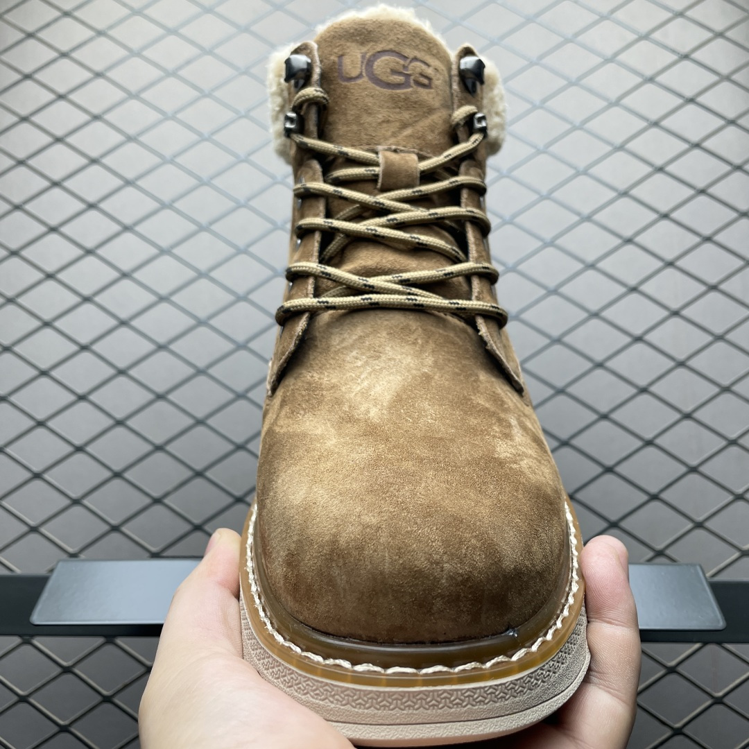 图片[9]-UGG 客制款 男士休闲鞋雪地靴工装靴系列 U5867M 广东大厂品质 秋冬新款 时尚潮流搭配 面料釆用意大利进口磨砂牛皮 全鞋真牛皮材料 大底到五金都是代工厂原材料制作 日常随意搭配 型男必备 尺码：39 40 41 42 43 44-选品中心