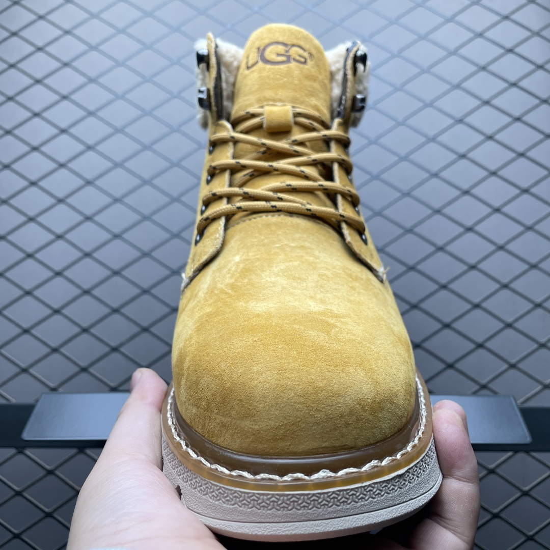 图片[9]-UGG 客制款 男士休闲鞋雪地靴工装靴系列 U5867M 广东大厂品质 秋冬新款 时尚潮流搭配 面料釆用意大利进口磨砂牛皮 全鞋真牛皮材料 大底到五金都是代工厂原材料制作 日常随意搭配 型男必备 尺码：39 40 41 42 43 44-选品中心