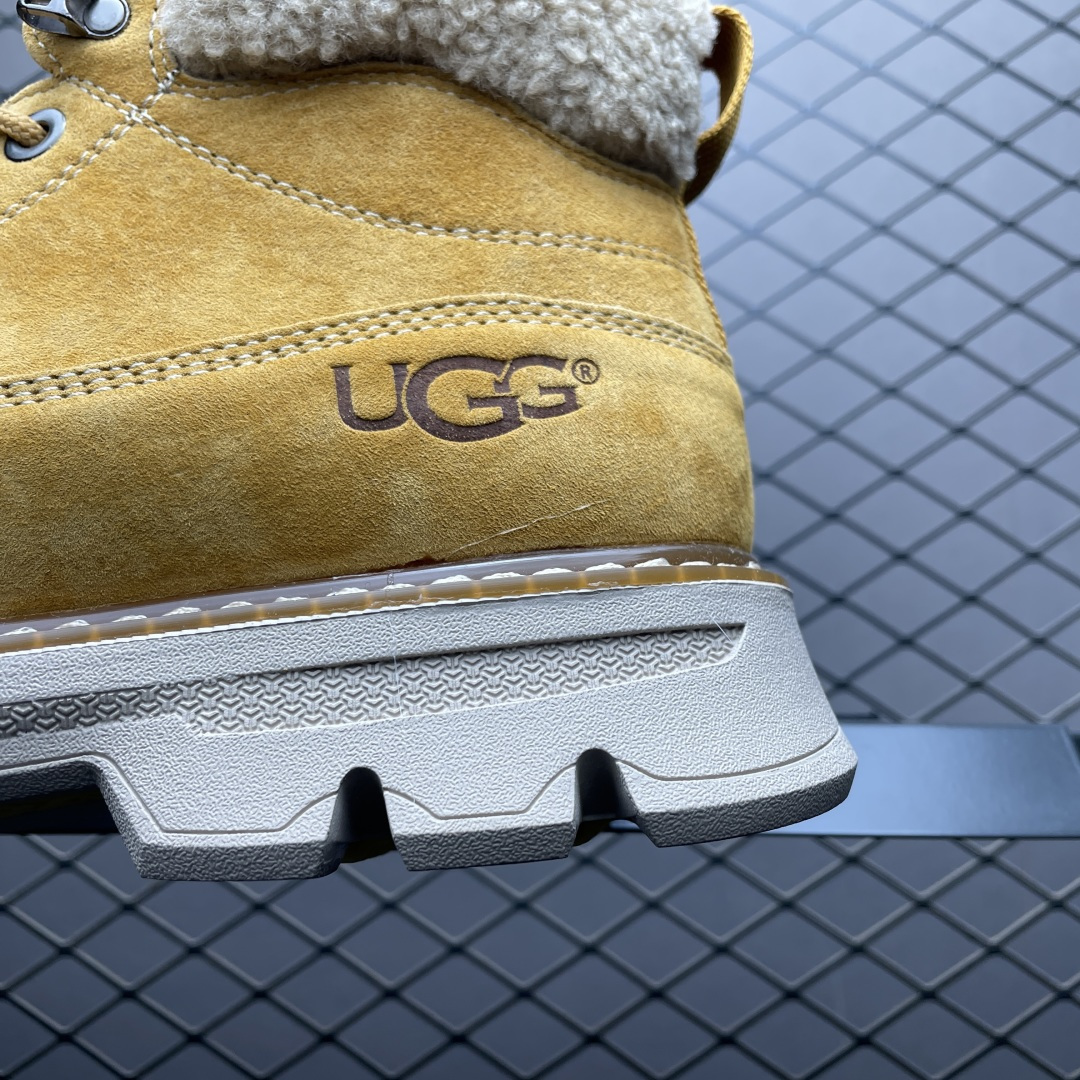 图片[4]-UGG 客制款 男士休闲鞋雪地靴工装靴系列 U5867M 广东大厂品质 秋冬新款 时尚潮流搭配 面料釆用意大利进口磨砂牛皮 全鞋真牛皮材料 大底到五金都是代工厂原材料制作 日常随意搭配 型男必备 尺码：39 40 41 42 43 44-选品中心