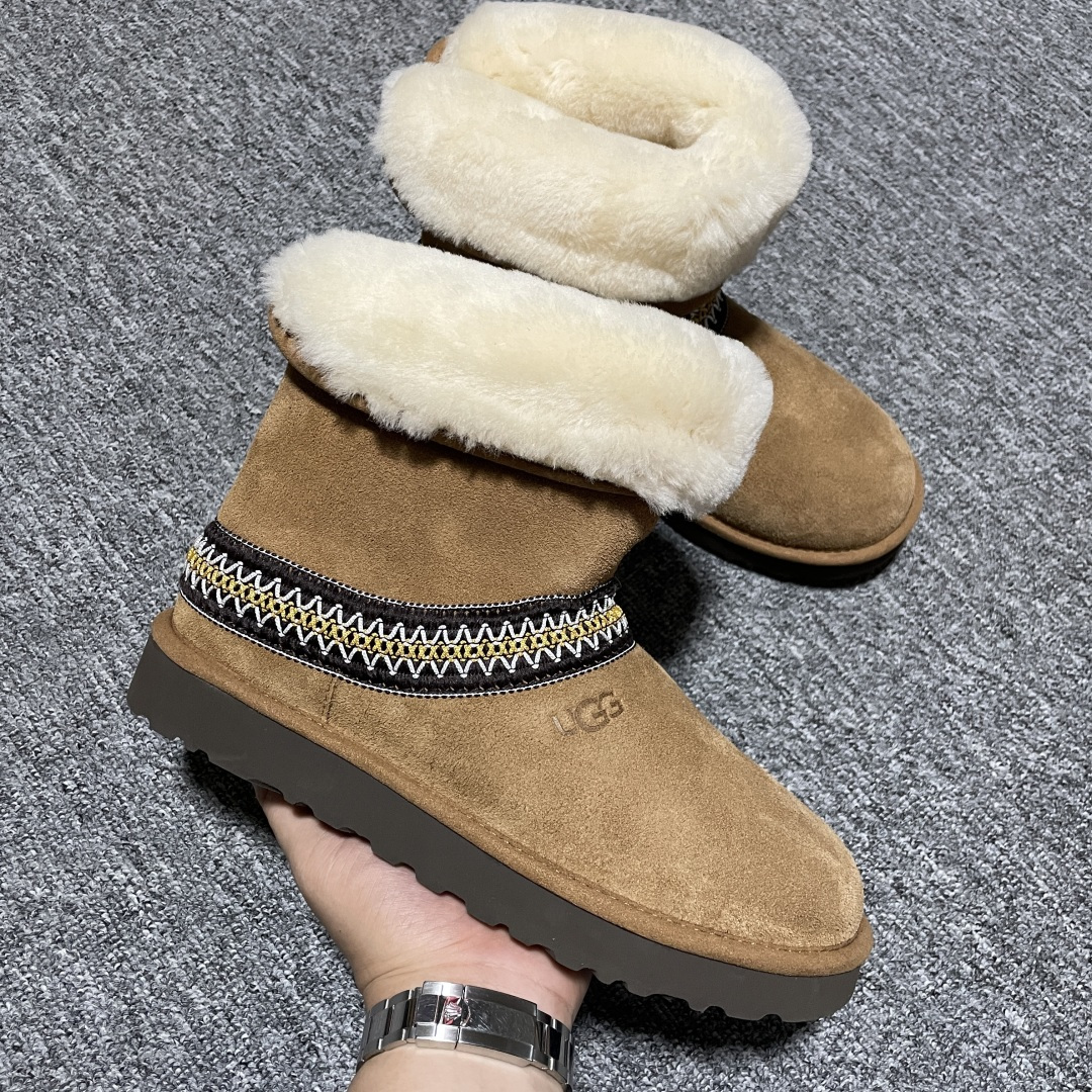 图片[6]-网红爆款 平台外贸专供 UGG 高帮雪地靴 1161770 外贸平台充Z 高端零售专供品质 十年品牌制鞋代工厂生产线出品 注重每一处细节 隆丰A级真羊皮毛一体 完全遵循ZP工艺流程打造 尺码：35 36 37 38 39 40-选品中心
