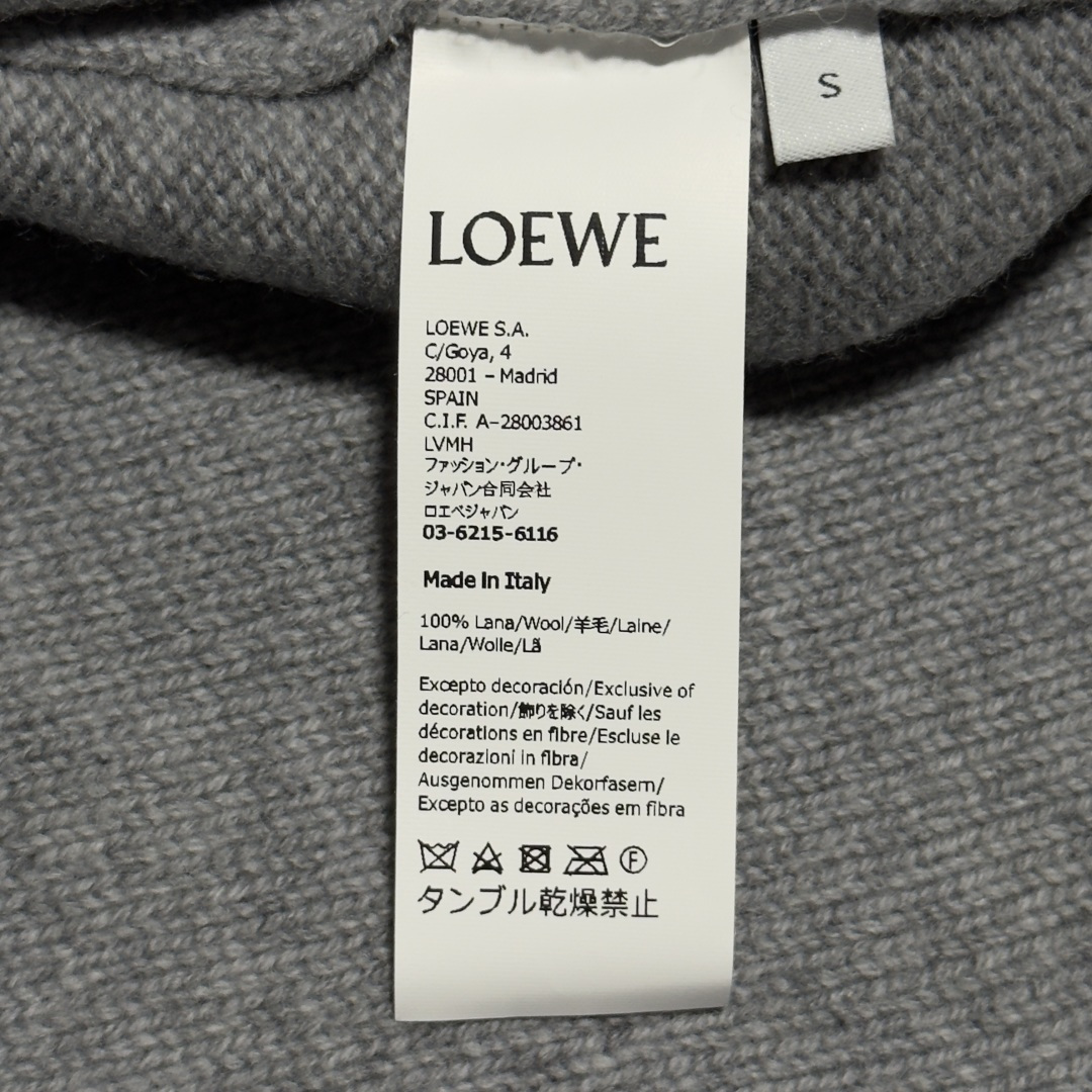图片[8]-S# Loewe 罗意威 小刺绣羊毛圆领毛衣 真正原版购入开发 高端零售专供 品质保证 100%放心出街 尺码：S M L-选品中心