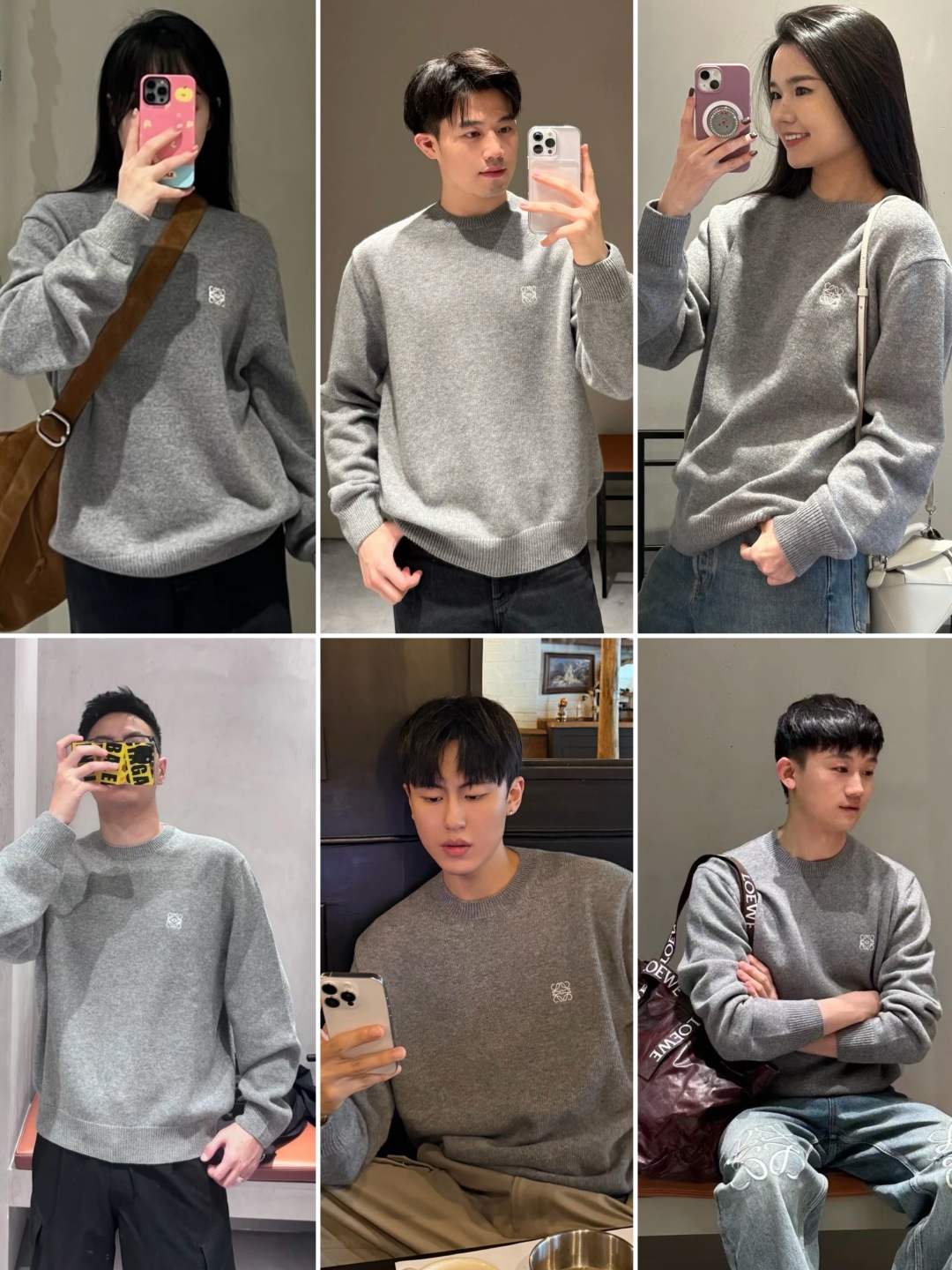 图片[7]-S# Loewe 罗意威 小刺绣羊毛圆领毛衣 真正原版购入开发 高端零售专供 品质保证 100%放心出街 尺码：S M L-选品中心