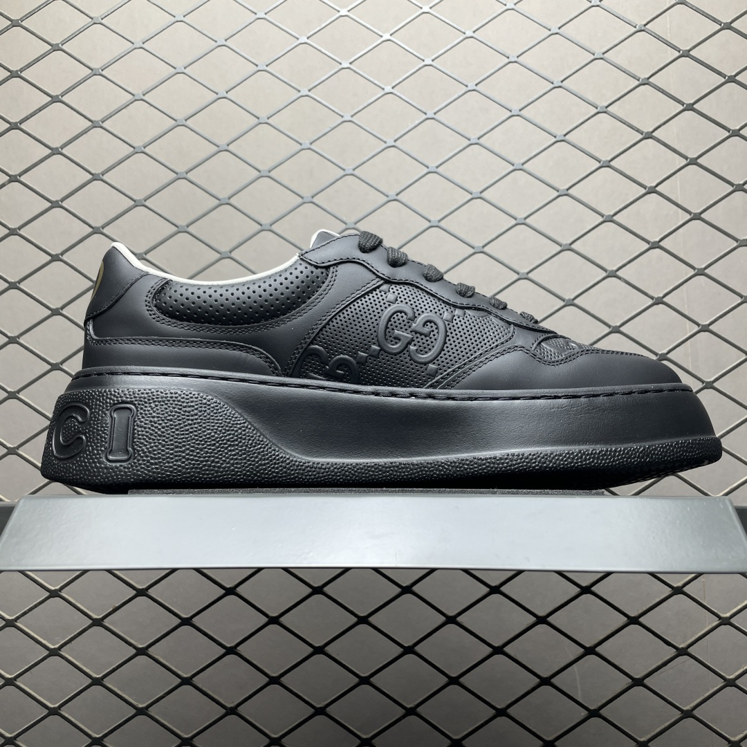 图片[3]-代购专供品质 Gucci 古驰 Screener 厚底休闲鞋 厚底增高系列 全新版本出货 正确版型 高端外贸 高端零售专供品质 最新官方绿色手提礼盒 所有皮面均同步官方采用皮革油边工艺 同步官方采用无胶车线工艺 尺码：39 40 41 42 43 44 45-选品中心
