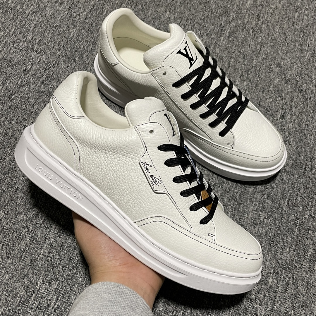 图片[6]-Louis Vuitton LV 路易威登 Beverly Hills 低帮休闲板鞋 海淘代购同渠道品质 高端零售 外贸充正专供 原版购入开发 ZP级全套包装 完美楦型 正确卡色 大底TPU 质感媲美原版 细节与原版一致 请注意区分市面通货材 尺码：38 39 40 41 42 43 44 45 46-选品中心