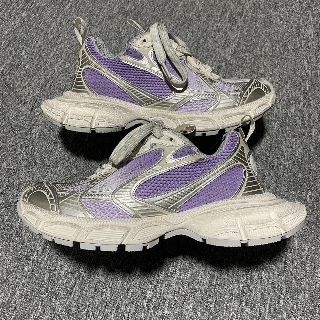 图片[2]-Balenciaga 巴黎世家 3XL 做旧复古老爹鞋 734731 巴黎世家十代 官方全套配件鞋盒 鞋带 防尘纸配套齐全 尺码：35 36 37 38 39 40 41 42 43 44 45 46 注意：尺码偏大-选品中心