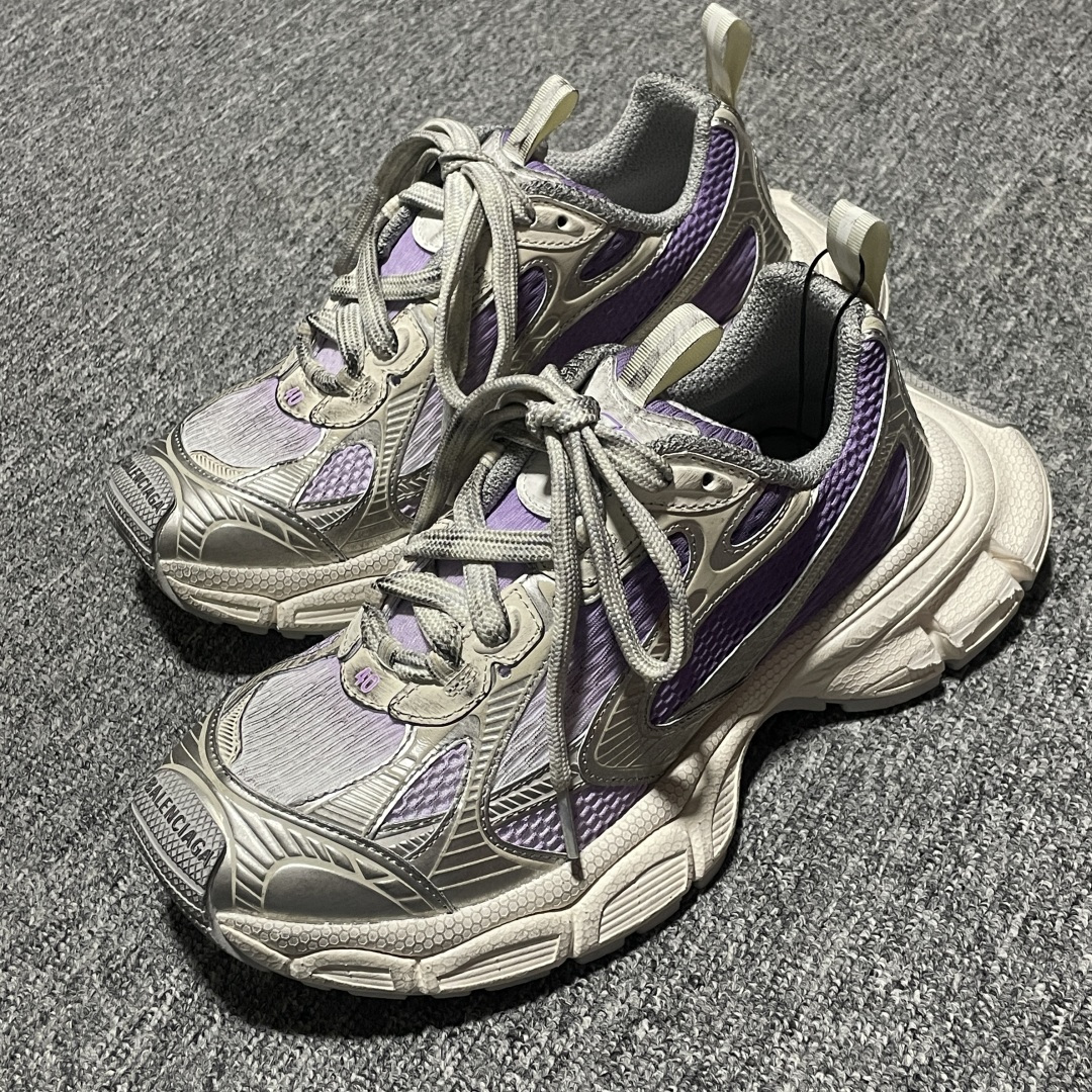 图片[4]-Balenciaga 巴黎世家 3XL 做旧复古老爹鞋 734731 巴黎世家十代 官方全套配件鞋盒 鞋带 防尘纸配套齐全 尺码：35 36 37 38 39 40 41 42 43 44 45 46 注意：尺码偏大-选品中心