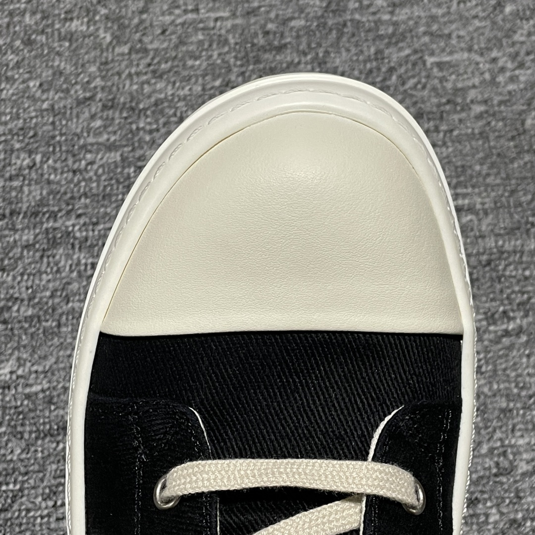 图片[7]-Rickowens 瑞克 欧文斯 高街 高帮帆布休闲板鞋 独家私模大底 定制头层牛皮 针车间距都是极致还原 一比一规格礼盒装 重达3斤以上 外加定制欧文斯保护盒 全套包装及配件 高端零售专供品质 区别市场货 纯手工打造 每一只都是独一无二 有手工质感的味道 尺码：36 37 38 39 40 41 42 43 44 45 46-选品中心