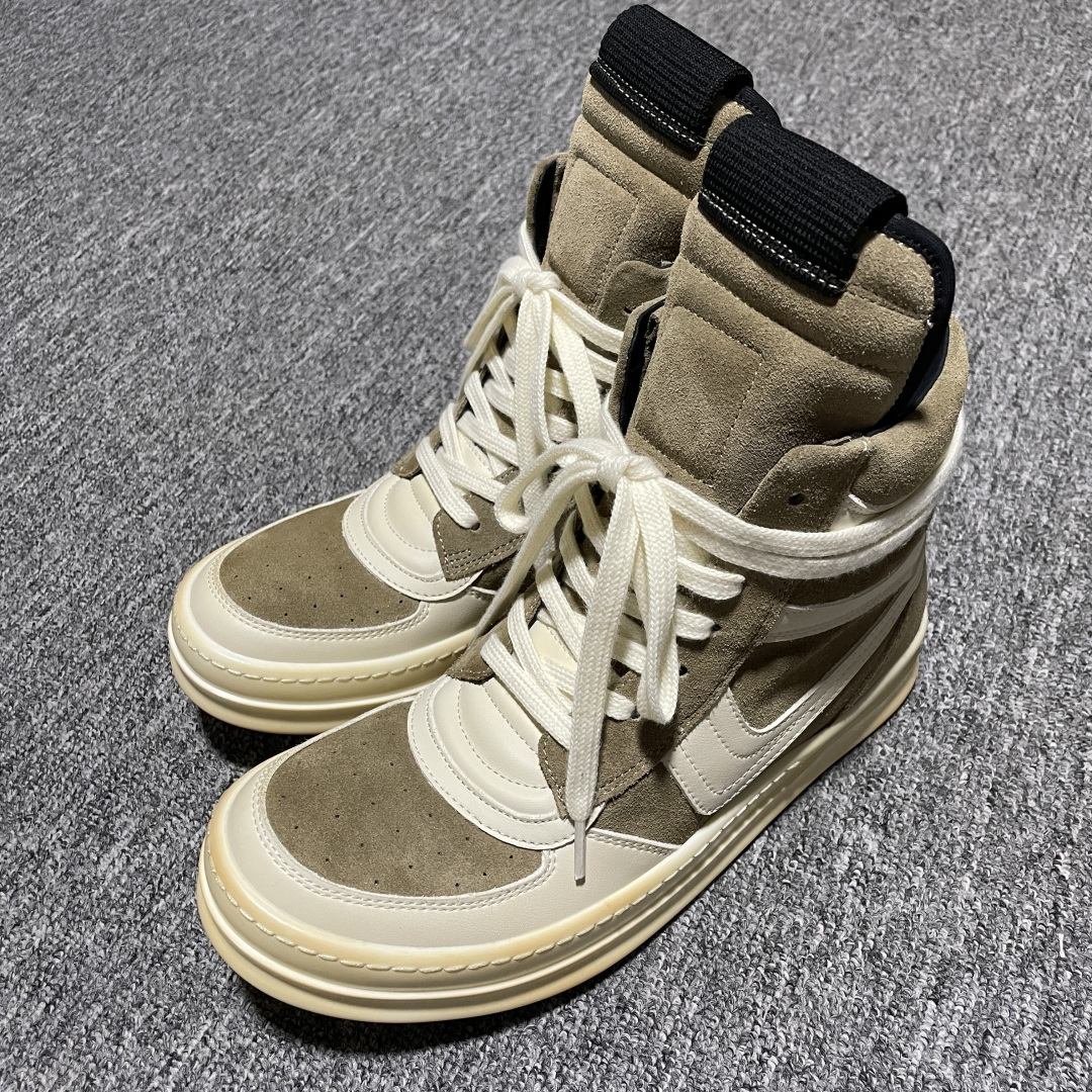 图片[4]-Rickowens 瑞克 欧文斯 OG 元年 \”Dunk \” 大耐克 高街高帮帆布休闲板鞋 独家私模大底 定制头层牛皮 针车间距都是极致还原 一比一规格礼盒装 重达3斤以上 外加定制欧文斯保护盒 全套包装及配件 高端零售专供品质 区别市场货 纯手工打造 每一只都是独一无二 有手工质感的味道 尺码：36 37 38 39 40 41 42 43 44 45 46 47 78-选品中心