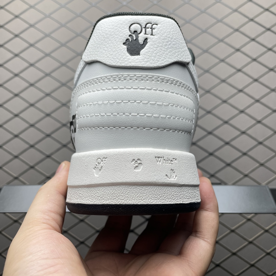 图片[2]-Off-White Out of Office 低帮复古休闲鞋 该款运动鞋单品有皮质制成饰有品牌标志性 Zip Tie束线带吊牌牌，侧面饰有Arrows图案，展现出品牌对街头风格的偏爱 尺码：36 37 38 39 40 41 42 43 44 45 46 47-选品中心