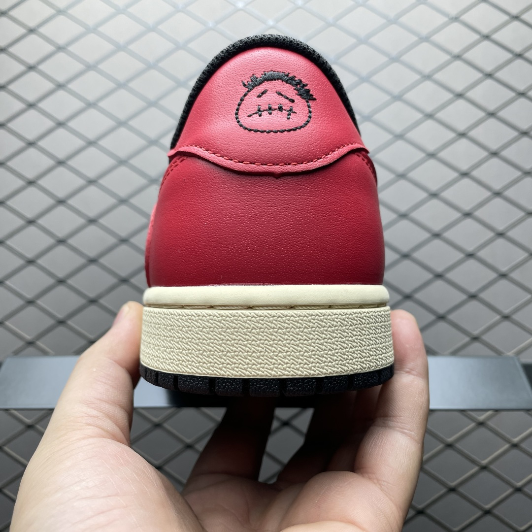 图片[2]-Travis Scott x Air Jordan 1 AJ1乔1低帮倒钩 DZ4137-700 大厂代工流水线打造 纯原级既视感 细节随意对比 尺码：40 40.5 41 42 42.5 43 44 44.5 45 46 47.5-选品中心