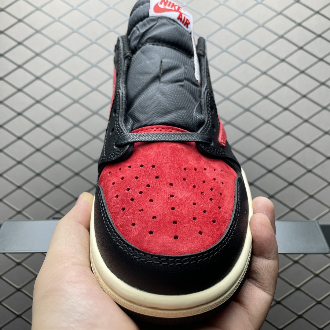 图片[9]-Travis Scott x Air Jordan 1 AJ1乔1低帮倒钩 DZ4137-700 大厂代工流水线打造 纯原级既视感 细节随意对比 尺码：40 40.5 41 42 42.5 43 44 44.5 45 46 47.5-选品中心