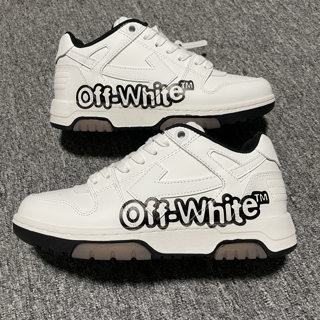 Off-White Out of Office 低帮复古休闲鞋 该款运动鞋单品有皮质制成饰有品牌标志性 