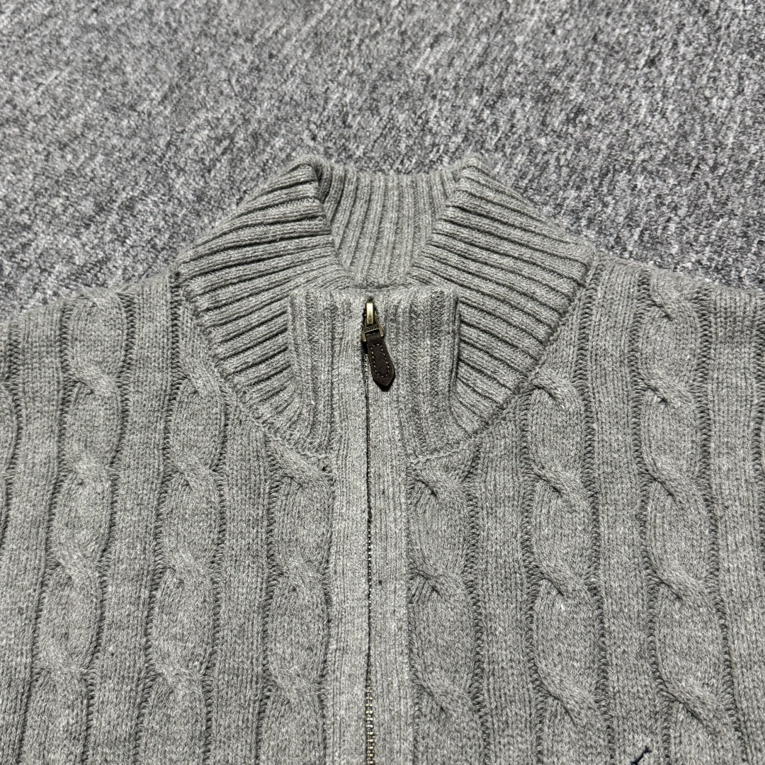 图片[2]-S# Ralph Lauren 拉夫劳伦 拉链插兜款 绞花针织长袖毛衣外套 高端零售专供 品质保证 100%放心出街 尺码：S M L XL-选品中心