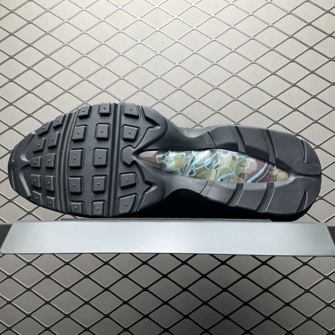 图片[5]-纯原版 Corteiz x NK Air Max 95 SP 联名款低帮休闲跑步鞋 FB2709-002 市售最高品质 KZ2.0同源 高端外贸充Z 高端零售专供 尺码：40 40.5 41 42 42.5 43 44 44.5 45 45.5 46 47.5 48.5-选品中心