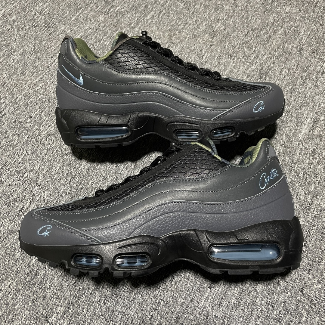 图片[2]-纯原版 Corteiz x NK Air Max 95 SP 联名款低帮休闲跑步鞋 FB2709-002 市售最高品质 KZ2.0同源 高端外贸充Z 高端零售专供 尺码：40 40.5 41 42 42.5 43 44 44.5 45 45.5 46 47.5 48.5-选品中心