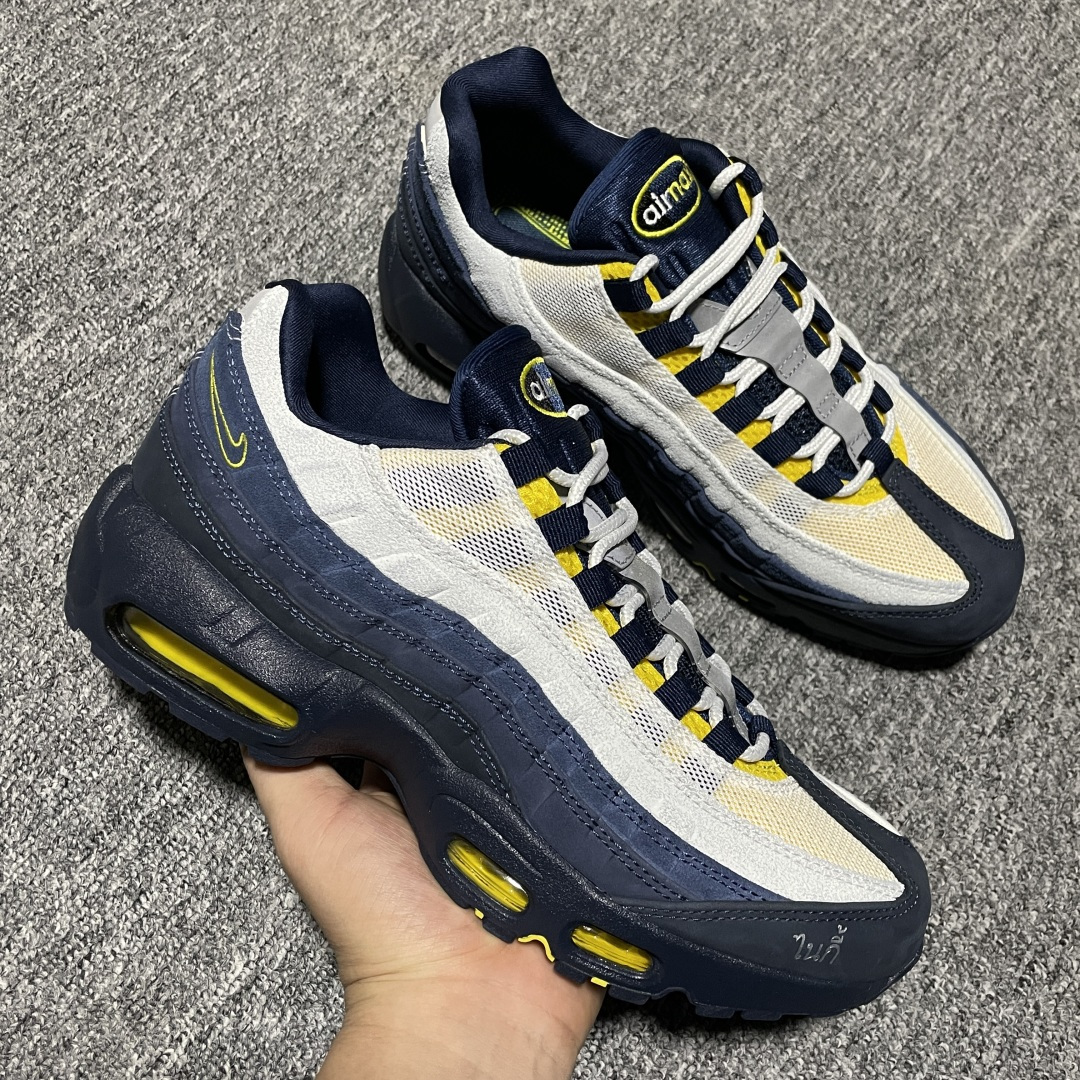 图片[6]-纯原版 Eric Koston x SB x NK Air Max 95 \”Obsidian and Speed Yellow\” 联名款低帮休闲跑步鞋 HQ8492-400 市售最高品质 KZ2.0同源 高端外贸充Z 高端零售专供 尺码：40 40.5 41 42 42.5 43 44 44.5 45 45.5 46 47.5 48.5-选品中心