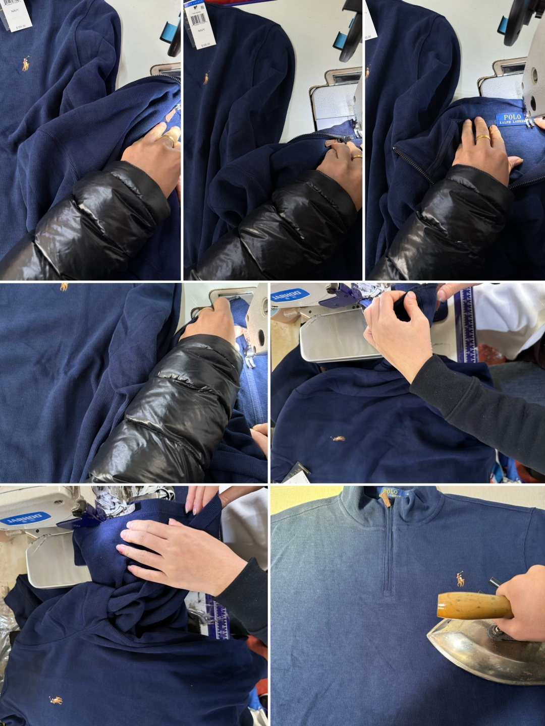 图片[9]-S# Ralph Lauren 拉夫劳伦 小马标 藏蓝色半拉链长袖 真正原版购回开发打板 高端零售专供 品质保证 100%放心出街 尺码：VS S M L-选品中心