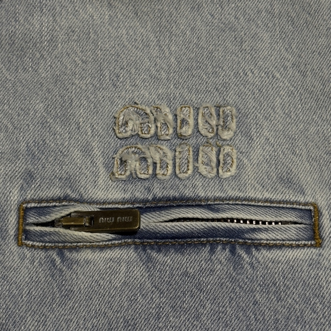 图片[5]-S# MiuMiu 缪缪 水洗牛仔棉服外套 真正原版购回开发打版 高端零售专供 品质保证 100%放心出街 尺码：36 38 40 42-选品中心