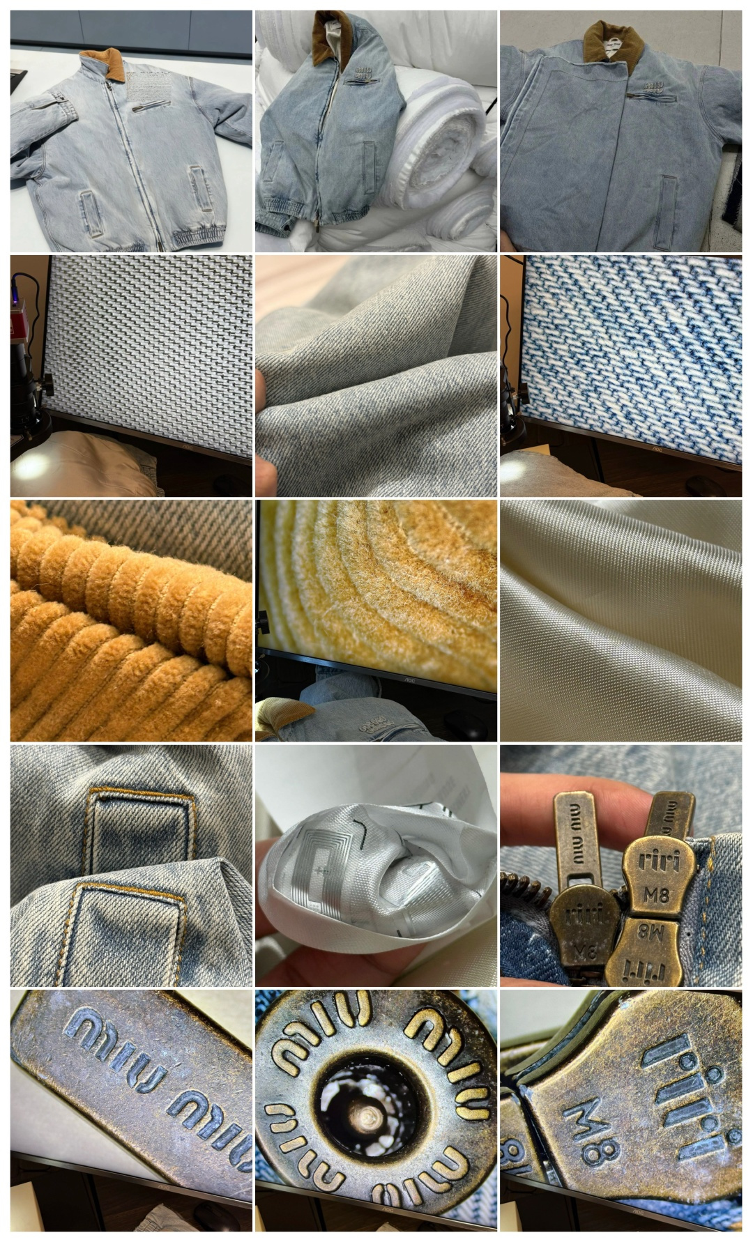 图片[9]-S# MiuMiu 缪缪 水洗牛仔棉服外套 真正原版购回开发打版 高端零售专供 品质保证 100%放心出街 尺码：36 38 40 42-选品中心