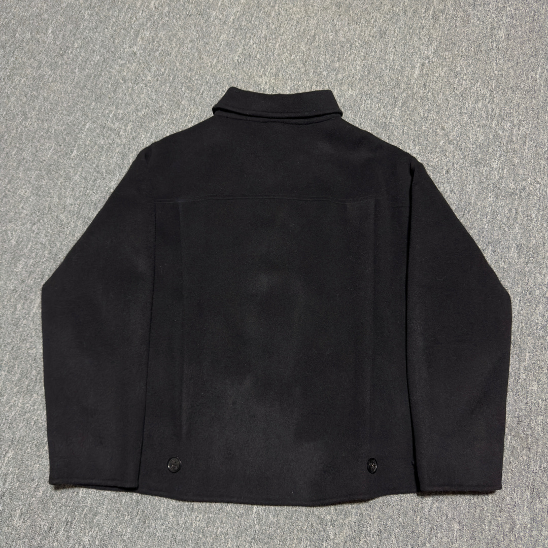 图片[3]-S# Acne Studios 立领 羊绒羊毛混纺 毛呢夹克外套 真正原版购回开发打版 高端零售专供 品质保证 100%放心出街 尺码：46 48 50 52-选品中心