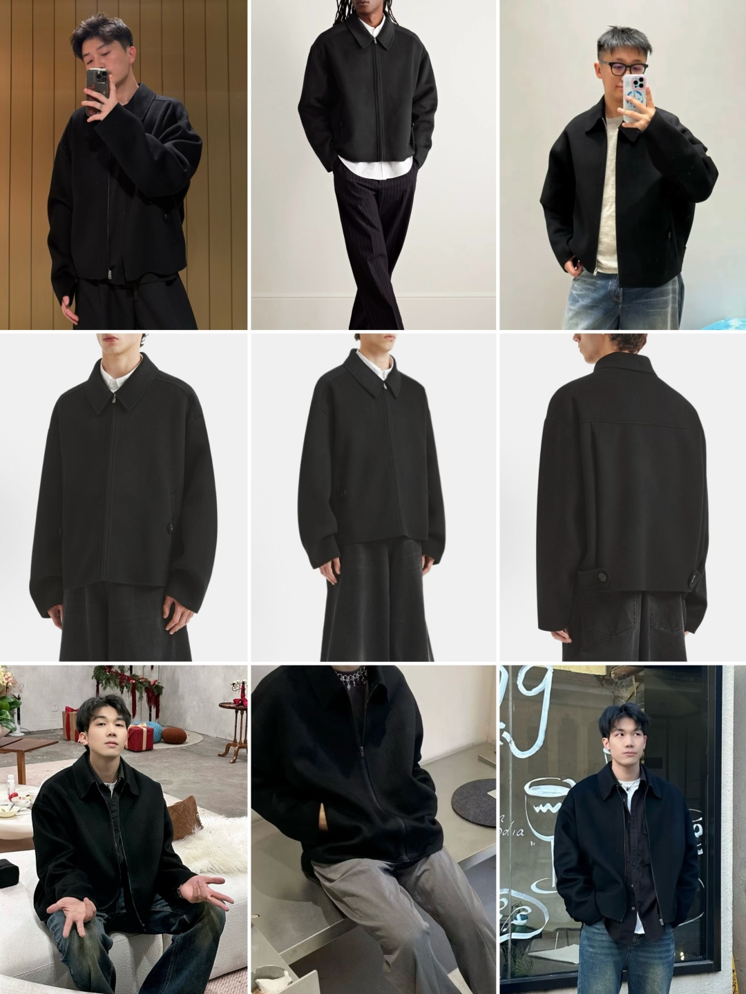 图片[7]-S# Acne Studios 立领 羊绒羊毛混纺 毛呢夹克外套 真正原版购回开发打版 高端零售专供 品质保证 100%放心出街 尺码：46 48 50 52-选品中心