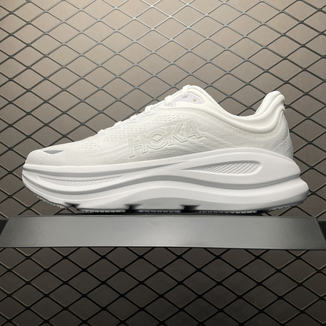 【纯原】 平台专供 Hoka Bondi 9 帮带9 网面透气跑步鞋 全新外贸订单出货 中底布可区分版本