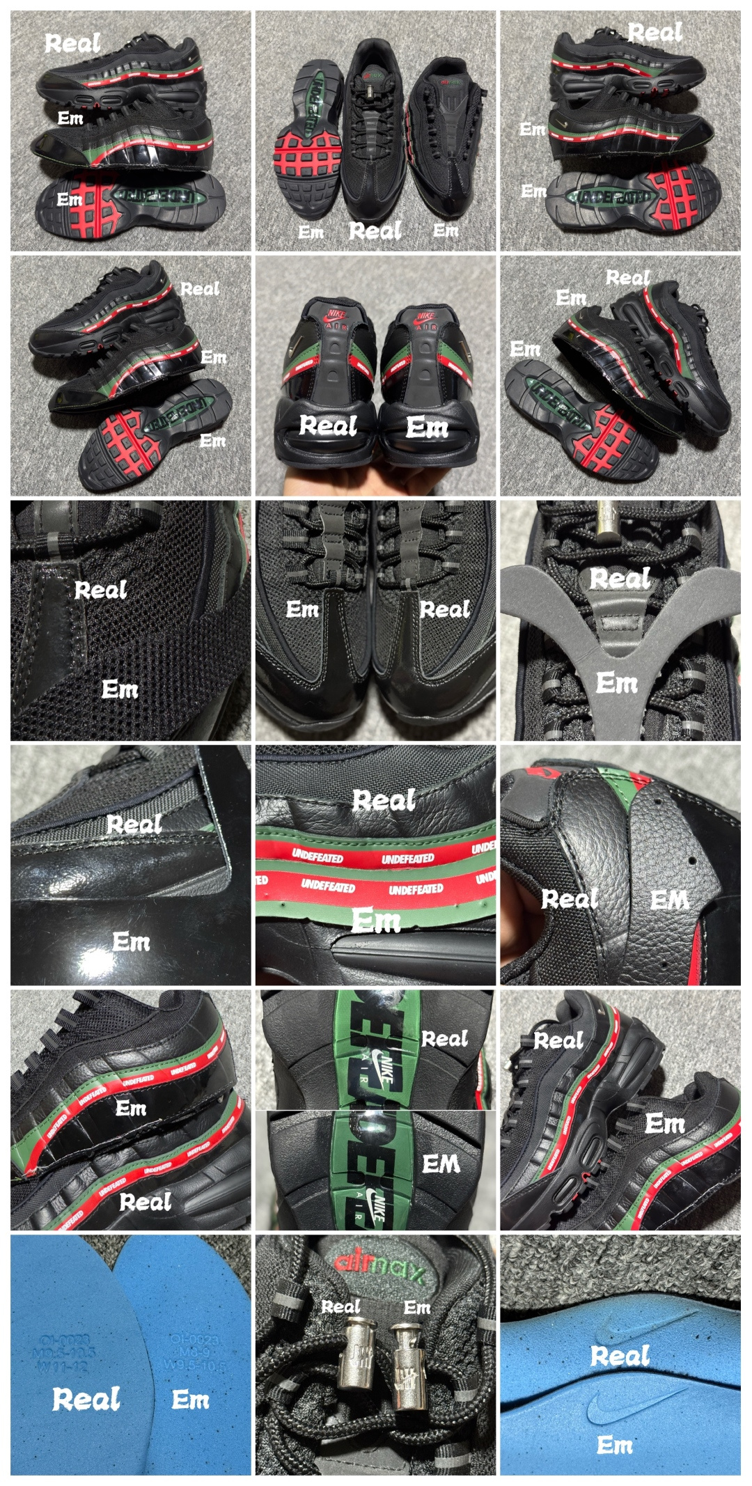 图片[8]-外贸超人气顶流单品 纯原版 UNDEFEATED x NK Air Max 95 \” Black \” 五道杠联名款低帮休闲运动鞋 IB4453-001 重金原鞋购入 独家私模 原版定制五金辅料 外贸平台充Z 高端零售专供品质 尺码：36 37.5 38 38.5 39 40 40.5 41 42 42.5 43 44 44.5 45 46 47.5 相信大家对于当年UNDEFEATED x Air Max 97 还记忆犹新，绿红色调的串标设计在当年掀起了一股潮流，市价翻倍一鞋难求的发售盛况至今依然难忘 而这一经典设计回归，UNDEFEATED 将再次同 Air Max 家族展开合作，基于Air Max 95 鞋型打造全新的联名 联名独有的串标元素及金属质感 Swoosh，整体既简洁清新，又释放出独树一帜的辨识度！-选品中心