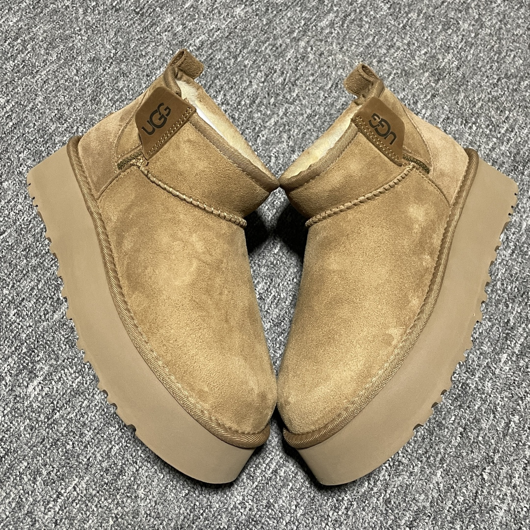 网红爆款 平台外贸专供 UGG 厚底雪地靴 1178014 外贸平台充Z 高端零售专供品质 十年品牌制鞋代工厂生产线出品 注重每一处细节 隆丰A级真羊皮毛一体 完全遵循ZP工艺流程打造 尺码：35 36 37 38 39 40-选品中心