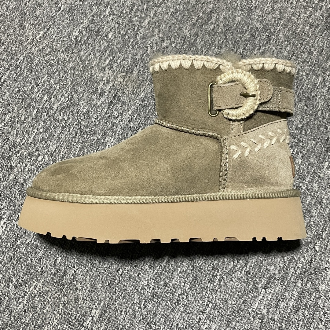 图片[2]-网红爆款 平台外贸专供 UGG 厚底雪地靴 1150817 外贸平台充Z 高端零售专供品质 十年品牌制鞋代工厂生产线出品 注重每一处细节 隆丰A级真羊皮毛一体 完全遵循ZP工艺流程打造 尺码：35 36 37 38 39 40-选品中心