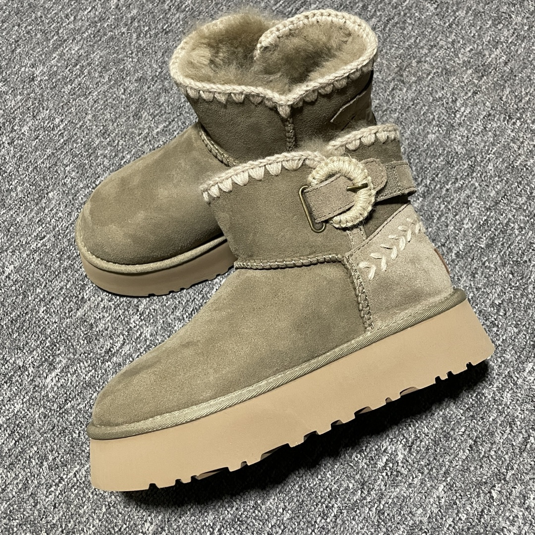 图片[4]-网红爆款 平台外贸专供 UGG 厚底雪地靴 1150817 外贸平台充Z 高端零售专供品质 十年品牌制鞋代工厂生产线出品 注重每一处细节 隆丰A级真羊皮毛一体 完全遵循ZP工艺流程打造 尺码：35 36 37 38 39 40-选品中心