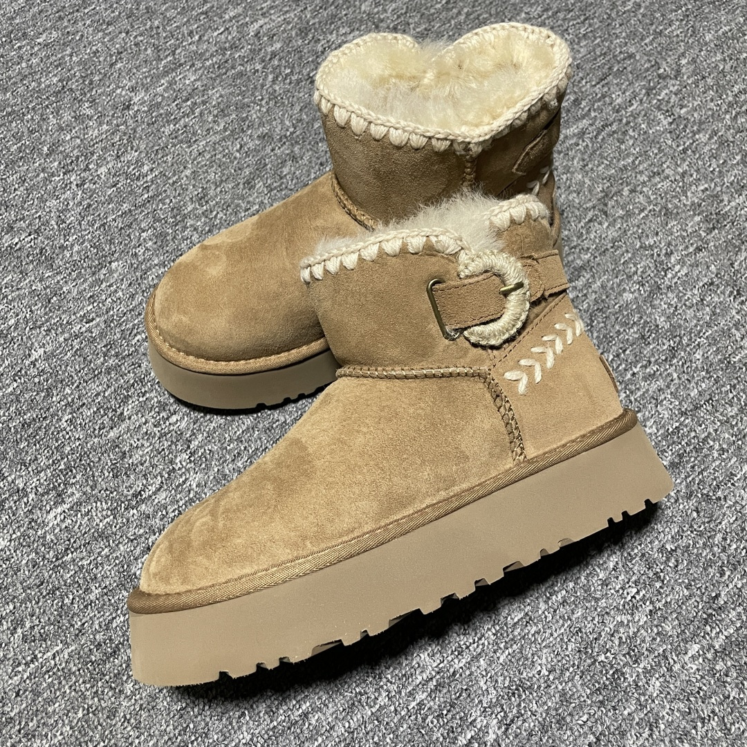 图片[4]-网红爆款 平台外贸专供 UGG 厚底雪地靴 1150817 外贸平台充Z 高端零售专供品质 十年品牌制鞋代工厂生产线出品 注重每一处细节 隆丰A级真羊皮毛一体 完全遵循ZP工艺流程打造 尺码：35 36 37 38 39 40-选品中心