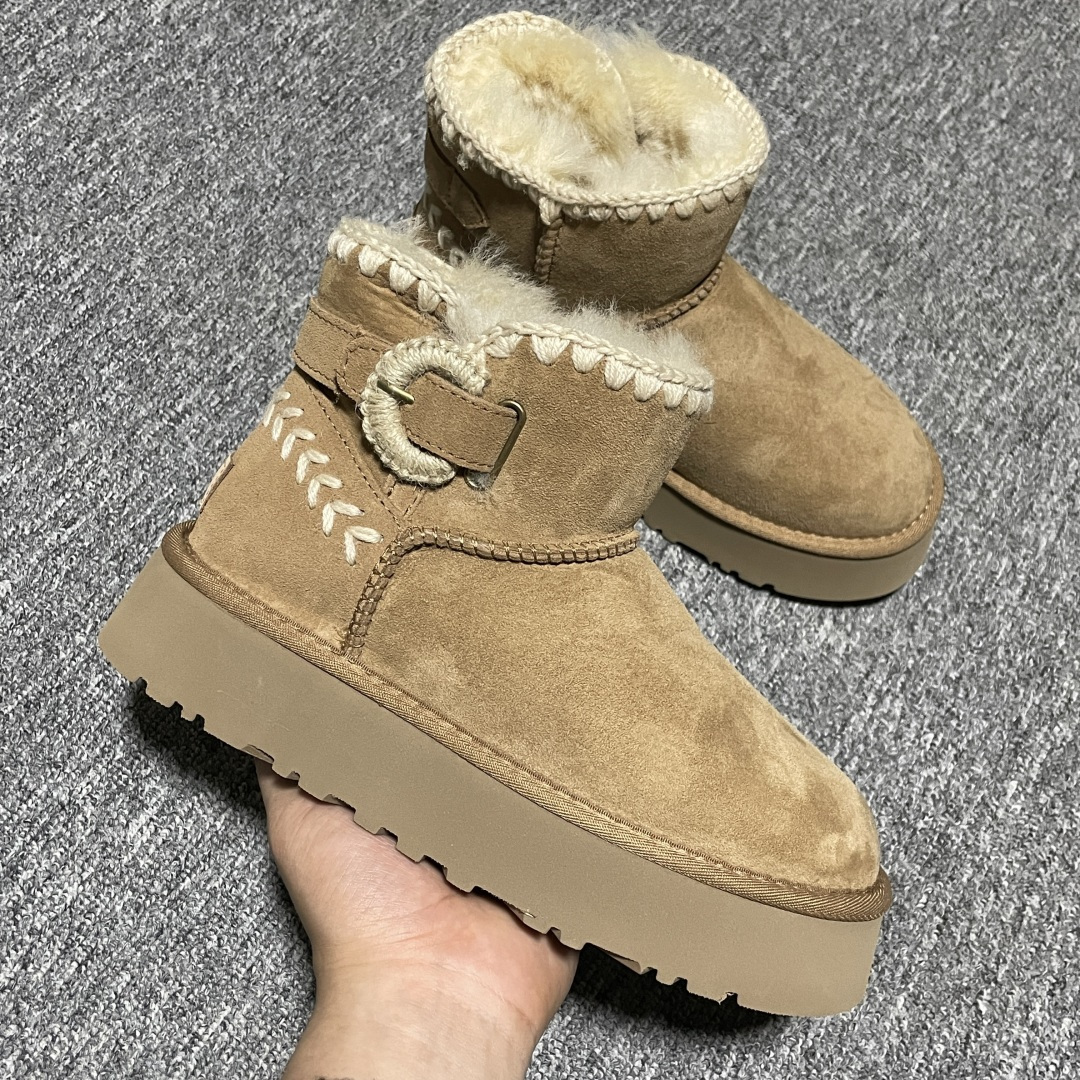 图片[6]-网红爆款 平台外贸专供 UGG 厚底雪地靴 1150817 外贸平台充Z 高端零售专供品质 十年品牌制鞋代工厂生产线出品 注重每一处细节 隆丰A级真羊皮毛一体 完全遵循ZP工艺流程打造 尺码：35 36 37 38 39 40-选品中心